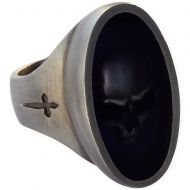 Перстень с черепом с эмалью ARR6